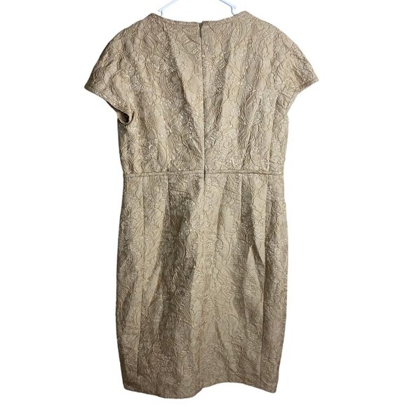 Purificación García NWT $5850 Formal Sheath Dress Textured Sz 44 / US 12 - Picture 8 of 11